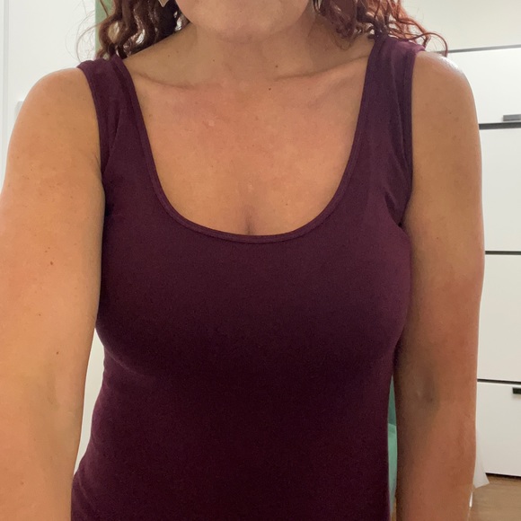 C’est Moi Maroon bamboo bodysuit - Picture 2 of 2